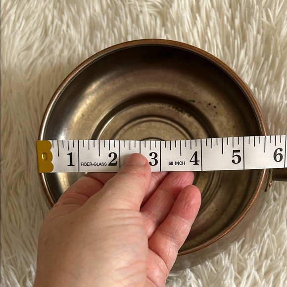 Copper Saucepan / Fondue pot with Black Handle - Picture 10 of 12